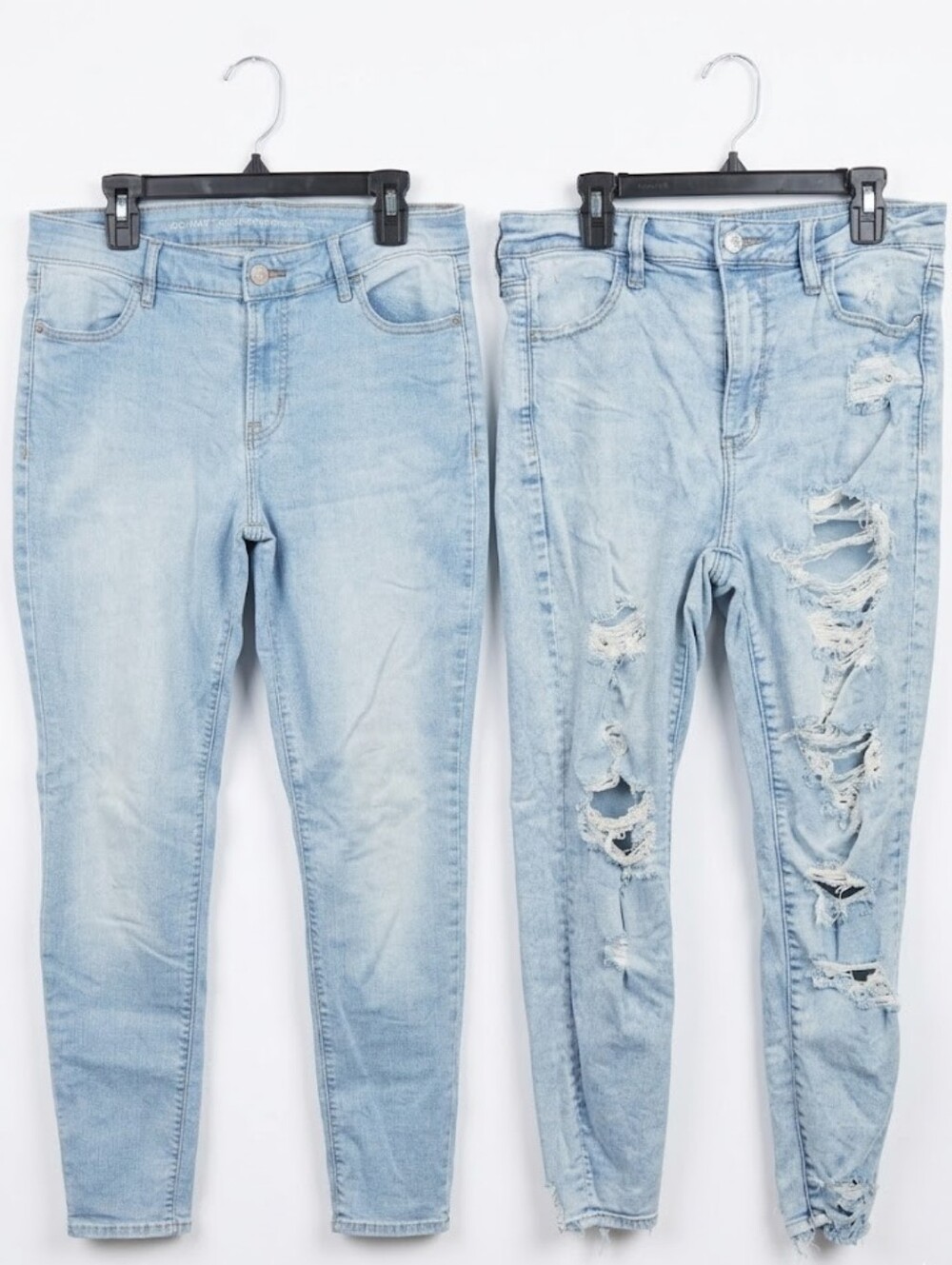 2 Pack Of Light Wash Blue Jeans